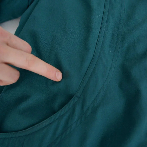 Vintage Sequence Green  Puffer 80% Down w/ Real Feathers Size 14 - Picture 14 of 16